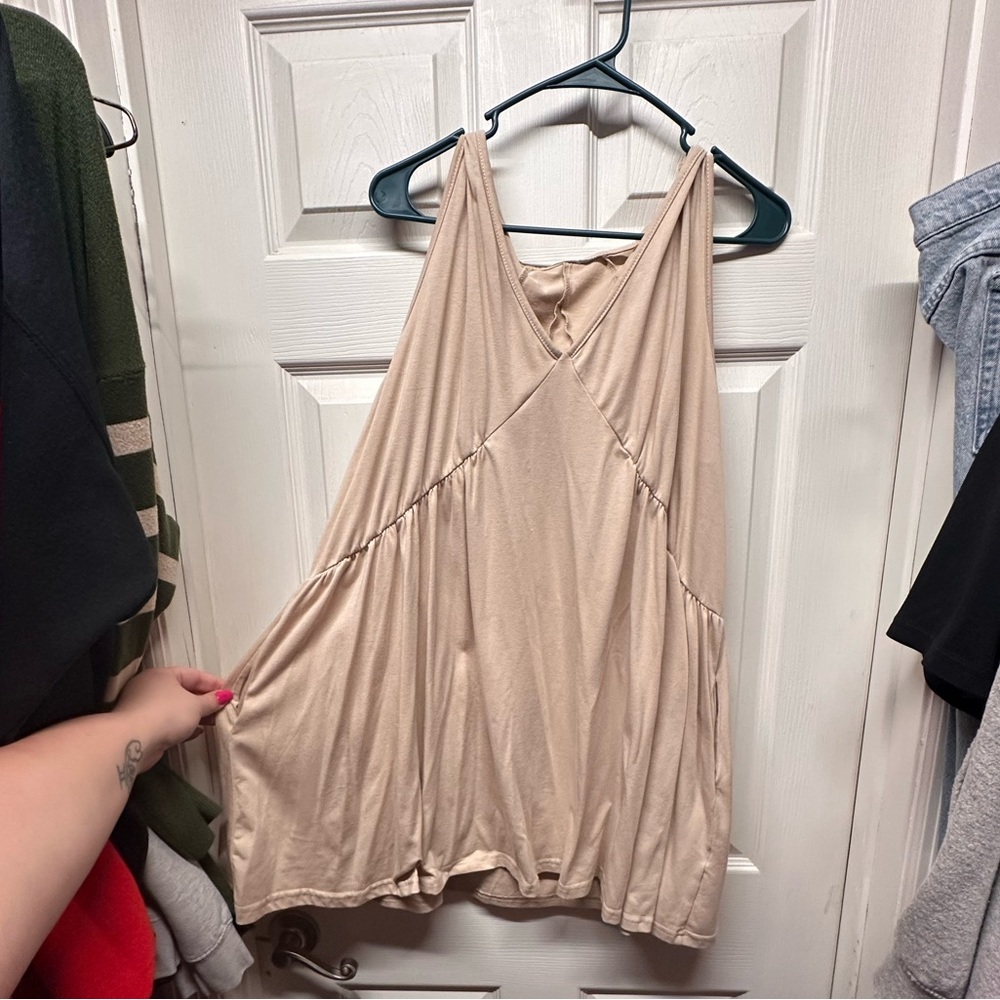 Elegant Beige Women's Top
